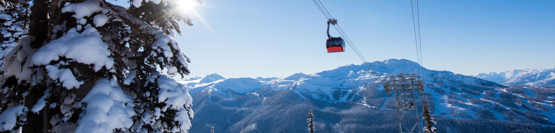 view of peak to peak aerial tram at Whistler