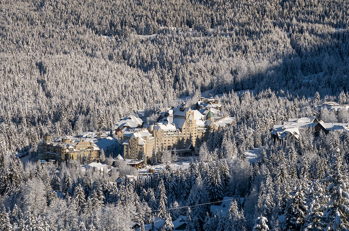 Fairmont Chateau Whistler aerial shot