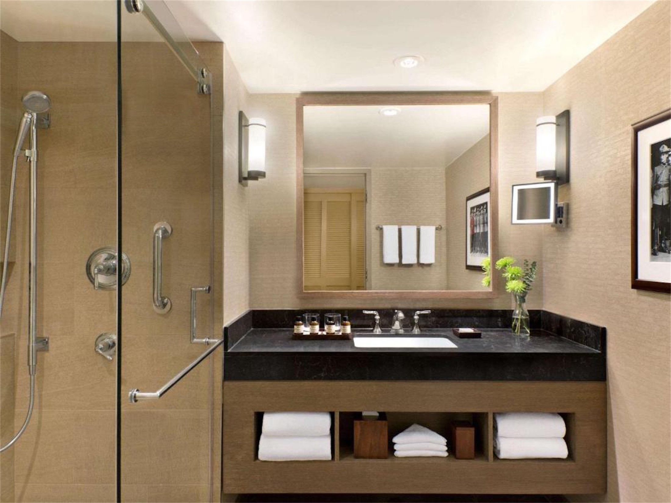 bathroom with walk-in shower