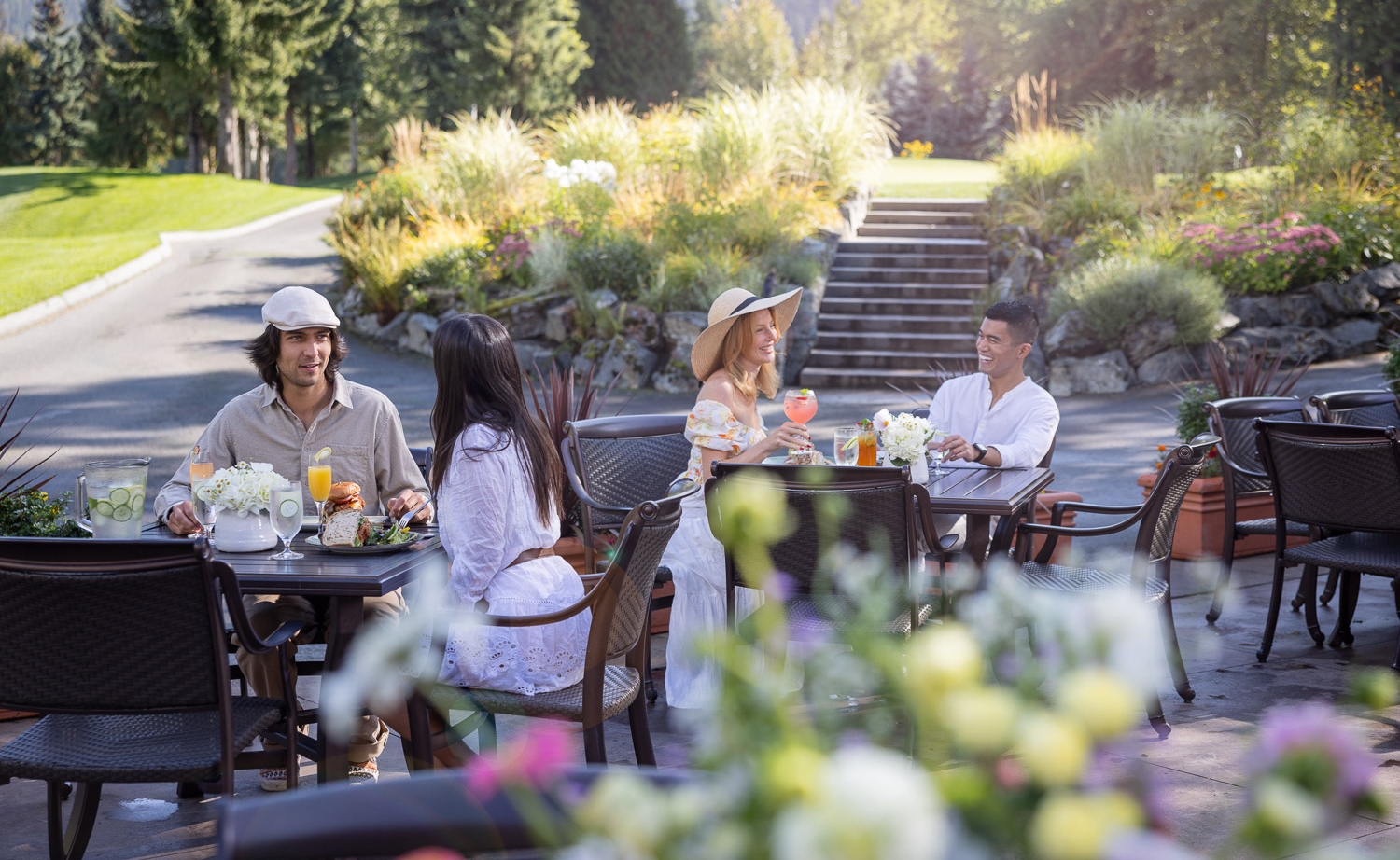 Clubhouse fairmont chateau whistler patio dining