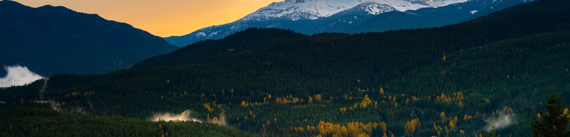valley with mountain in the background