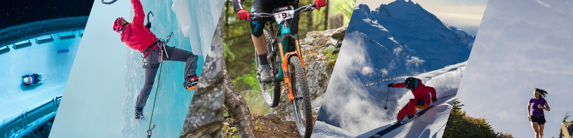 Athletes doing many different sports