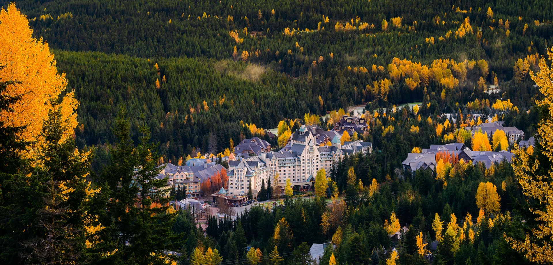 fairmont chateau whistler fall exterior