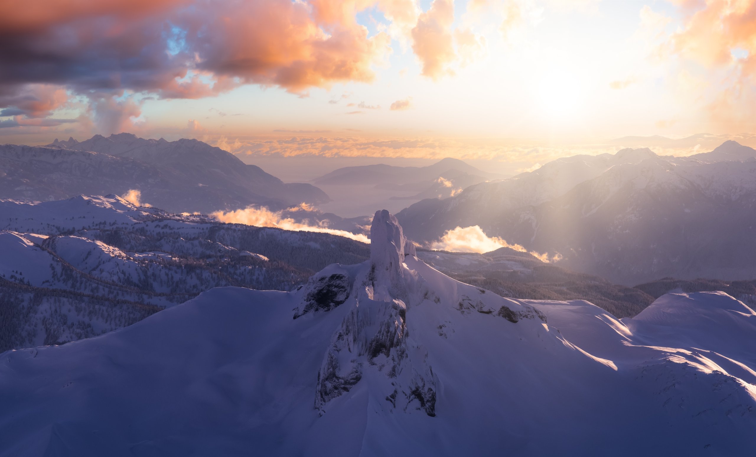 Black Tusk in Whistler at sunset