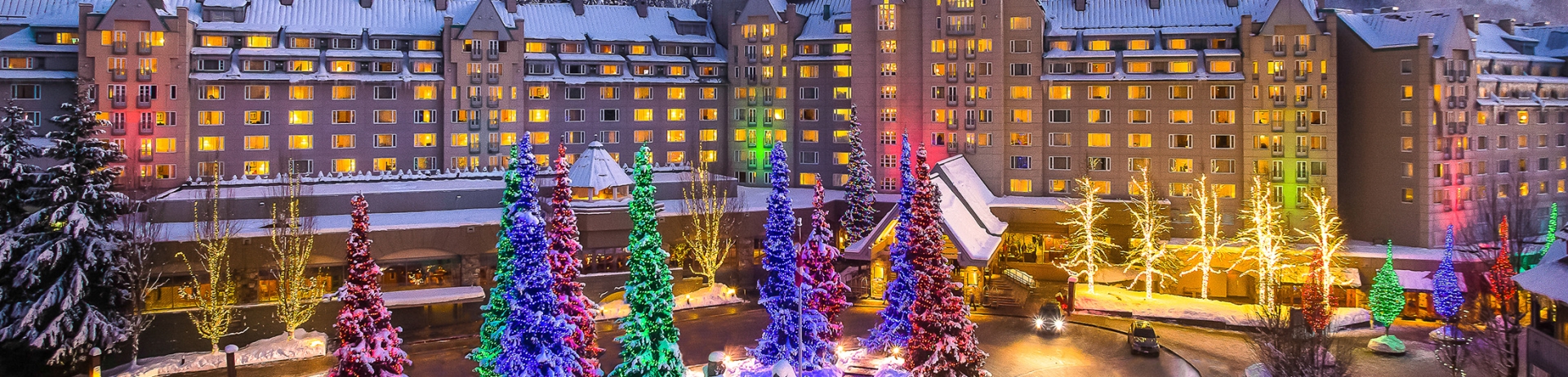 Fairmont winter exterior Festive Lights