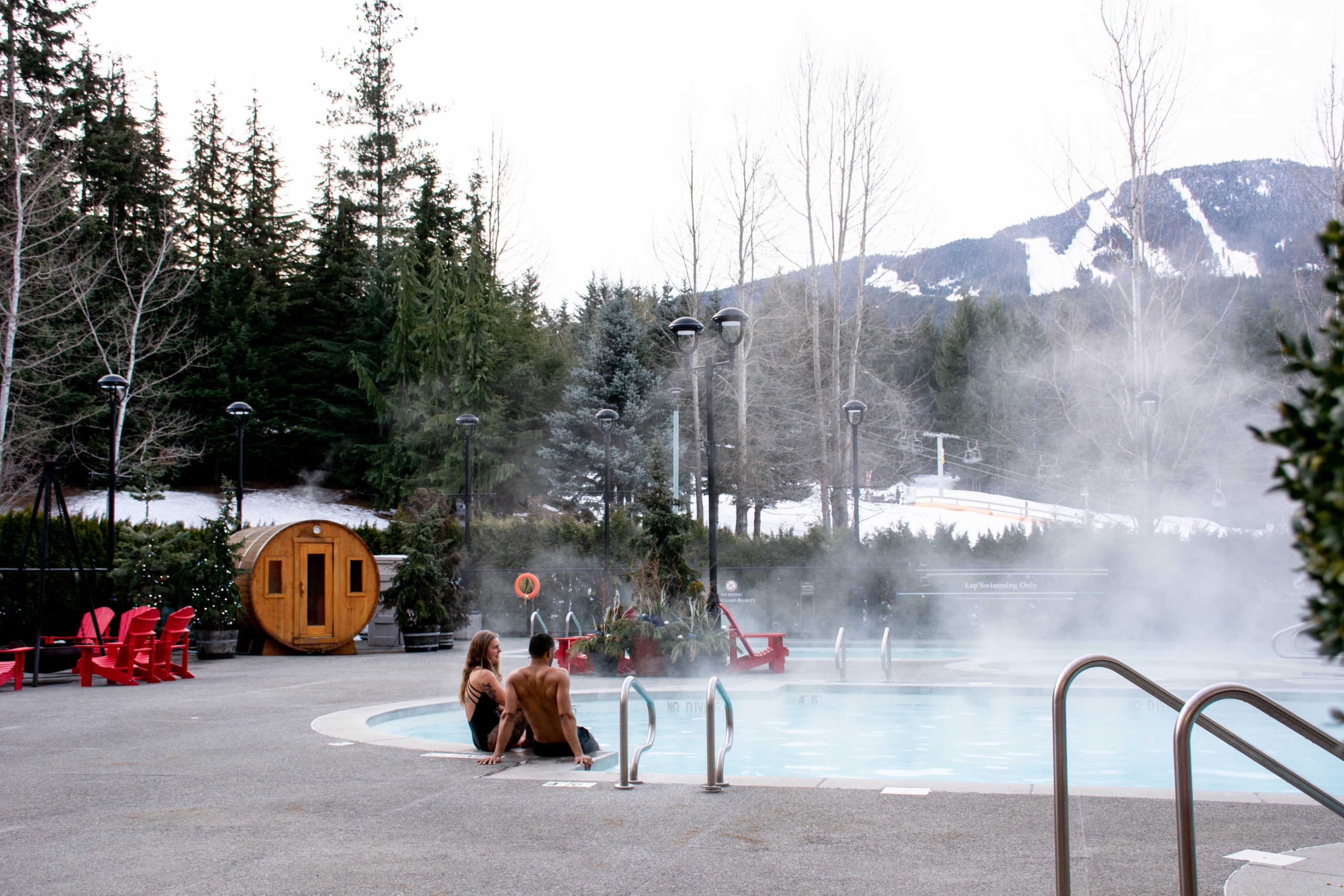 Health Club Winter Exterior