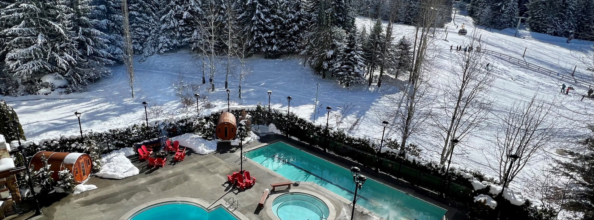 Fairmont Chateau Whistler juliette mountain poolside views