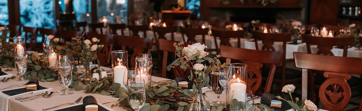Fairmont Chateau Whistler The Chalet set up wedding