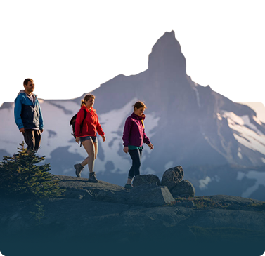 hiking whistler mountain black tusk group of friends