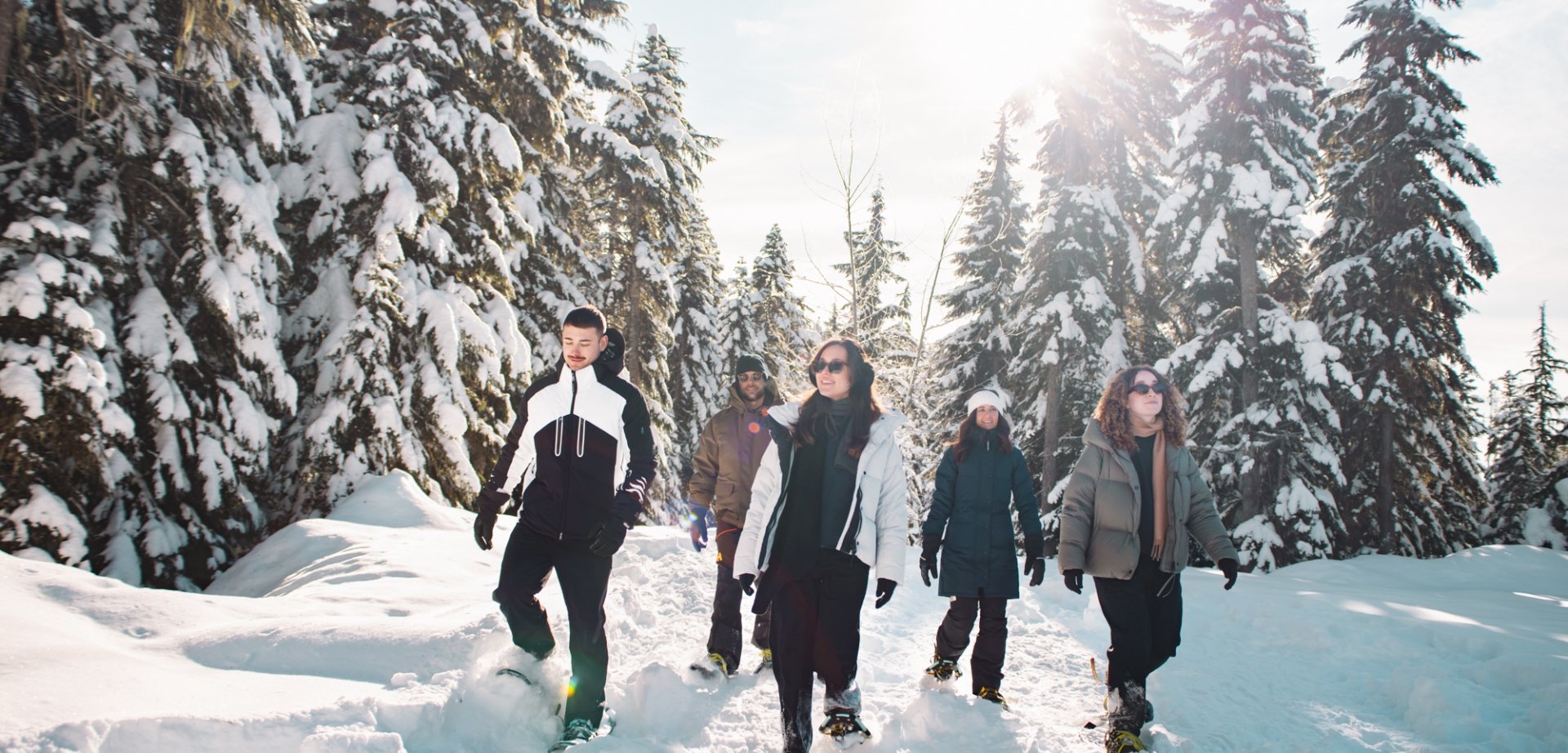 weg snowshoe private experience in winter