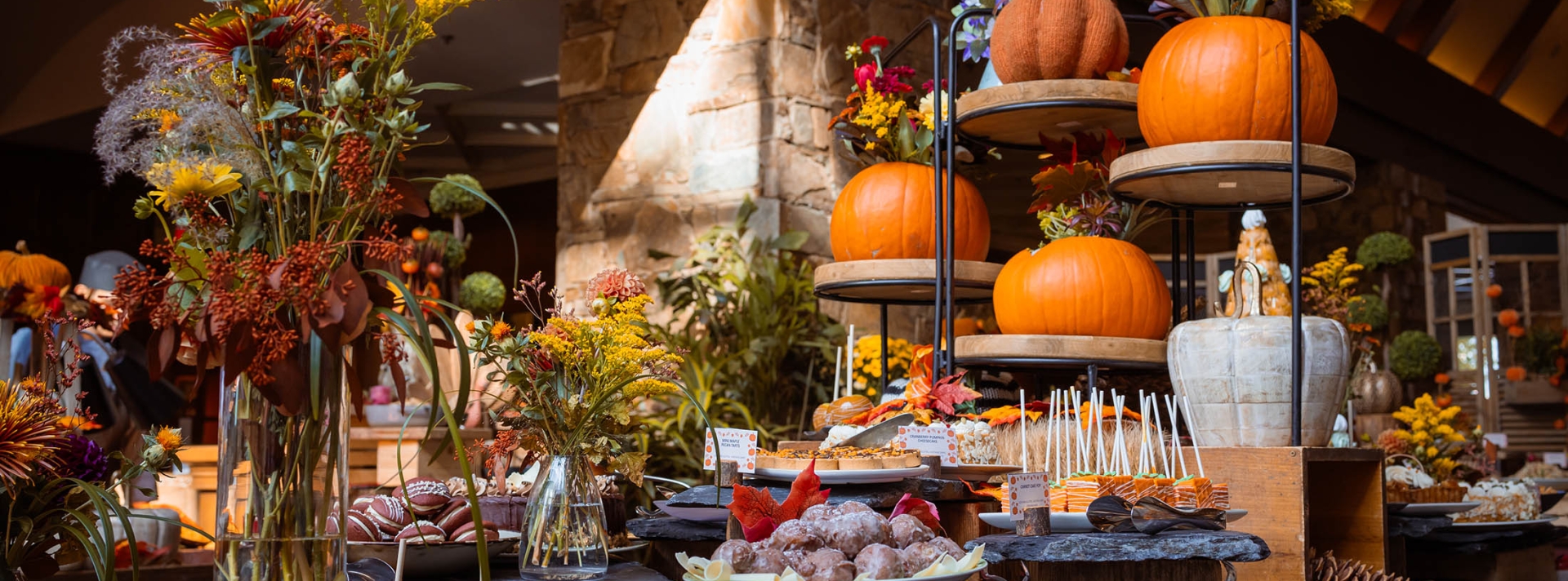 Thanksgiving Harvest Brunch at the Wildflower restaurant at fairmont chateau whistler