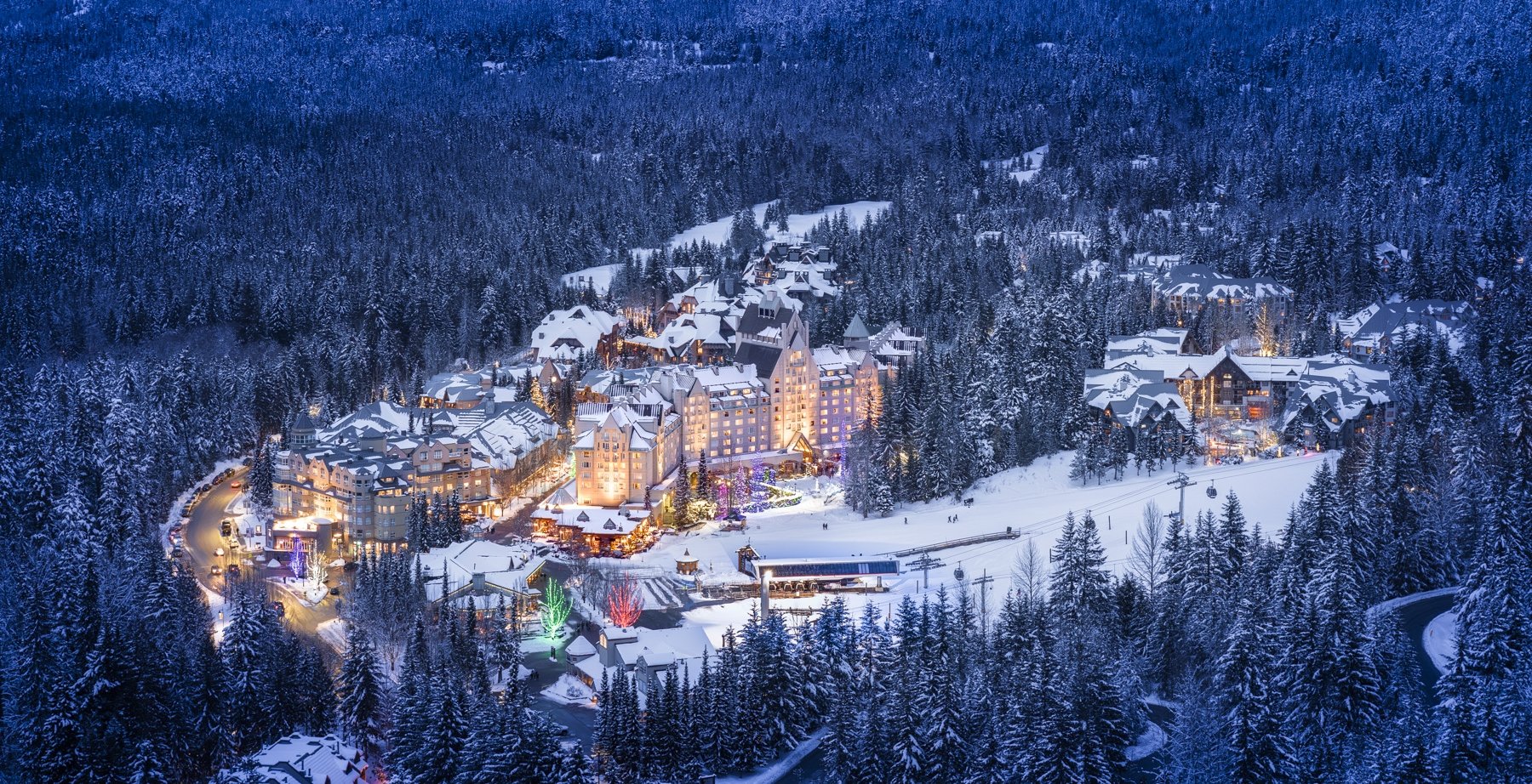 Fairmont Chateau Whistler winter exterior