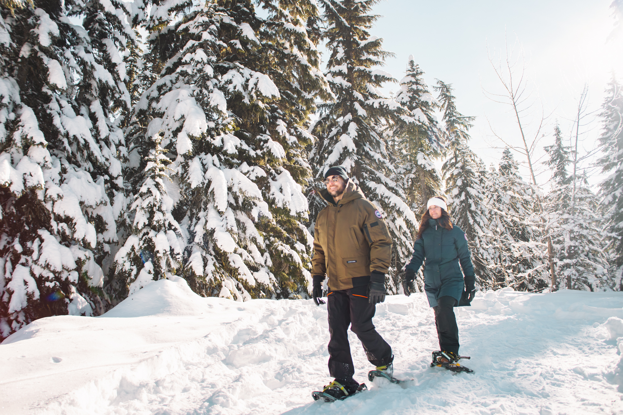 weg snowshoe private experience in winter
