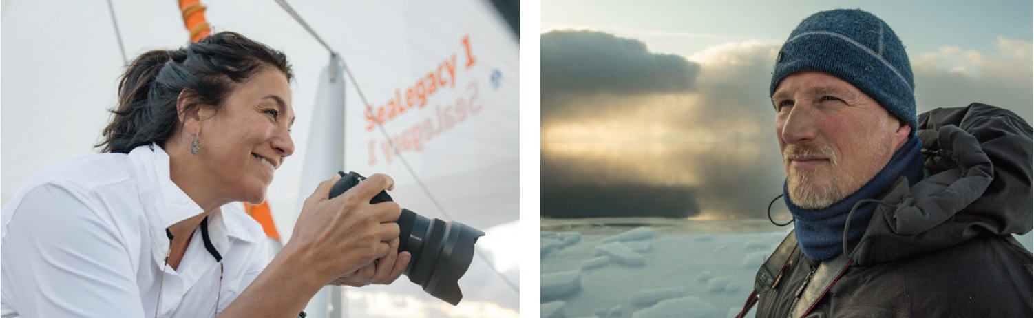 two renowned photographers Paul Nicklen & Cristina Mittermeier