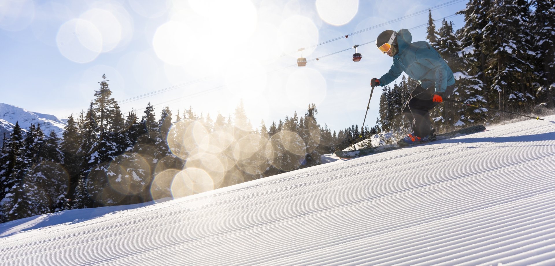 Spring skiing in whistler