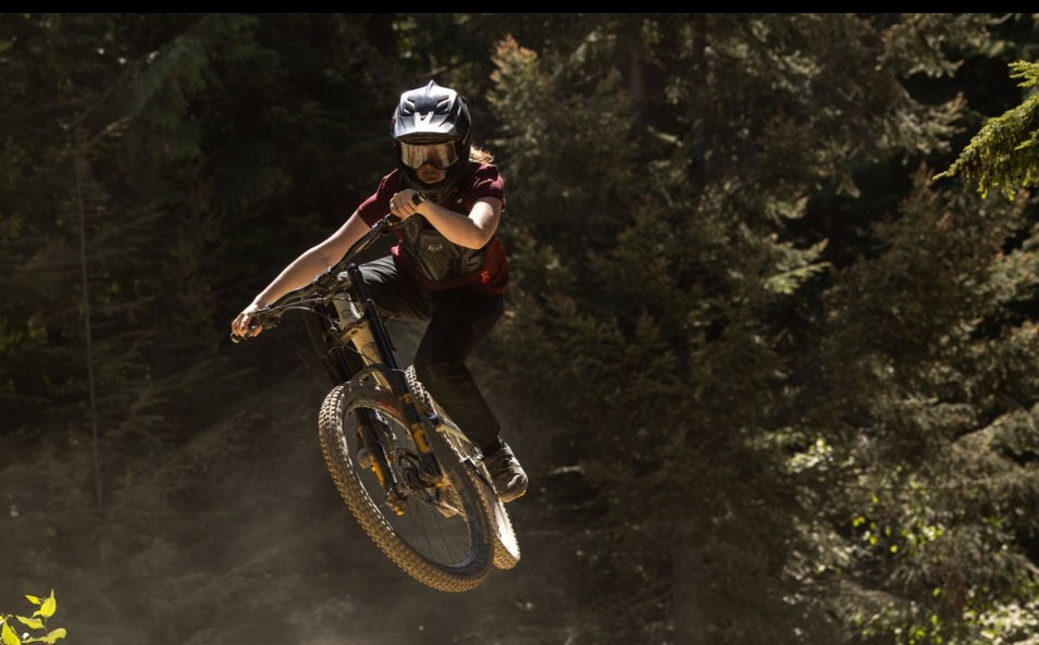 megan bedard mountain biking in whistler