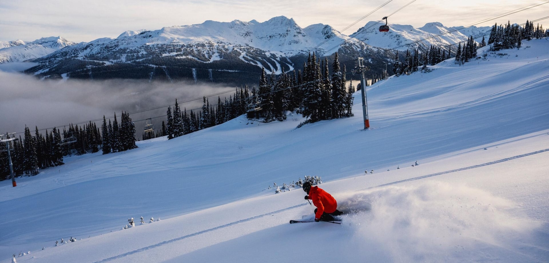 skiing whistler blackcomb