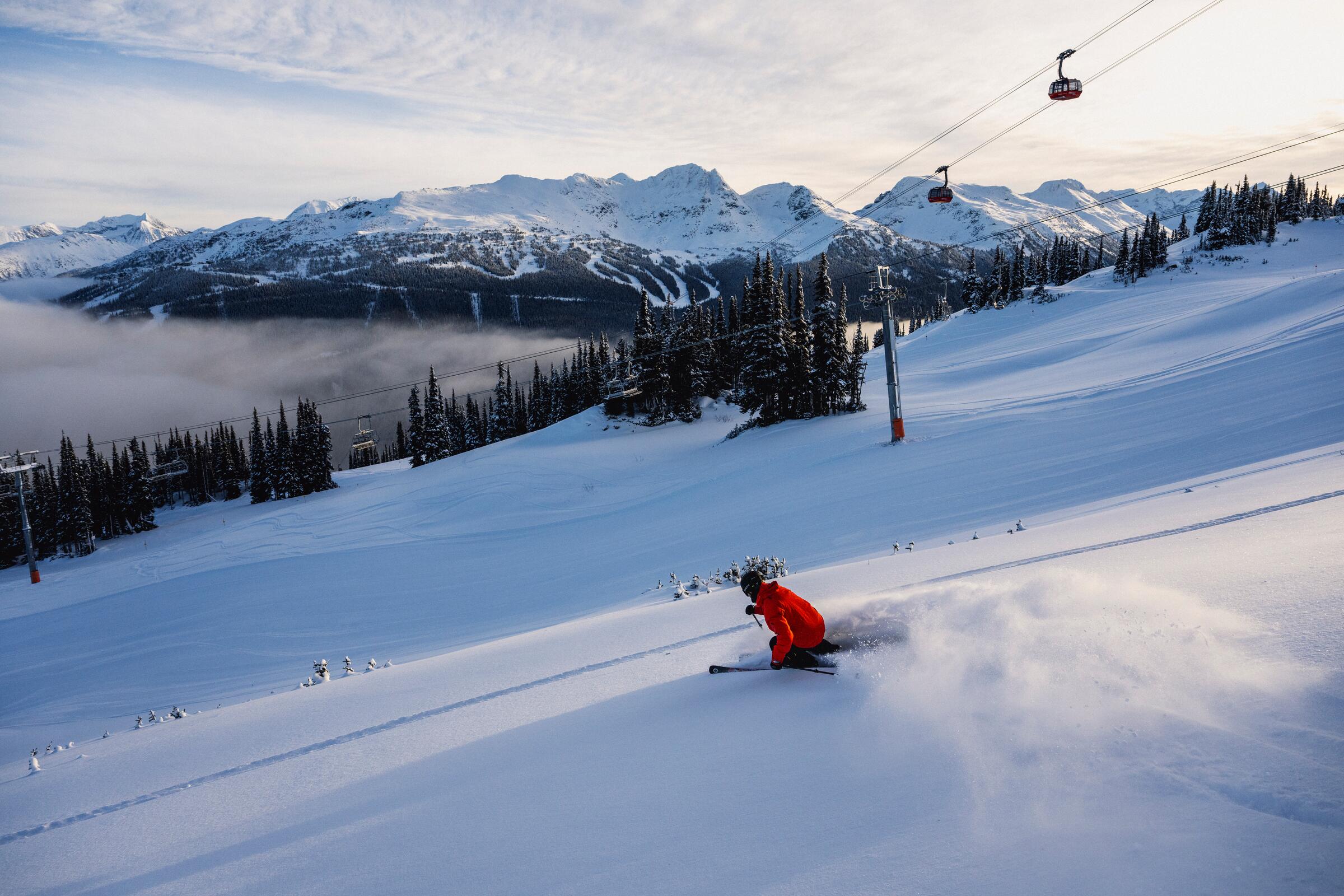 skiing whistler blackcomb