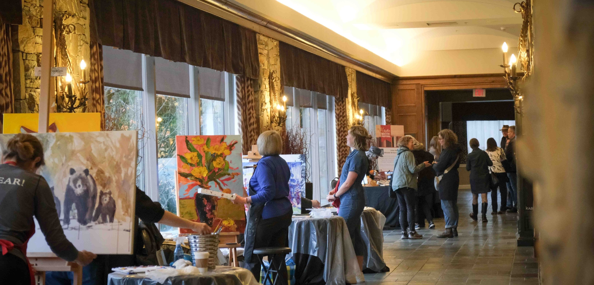 trees of hope live art at fairmont chateau whistler