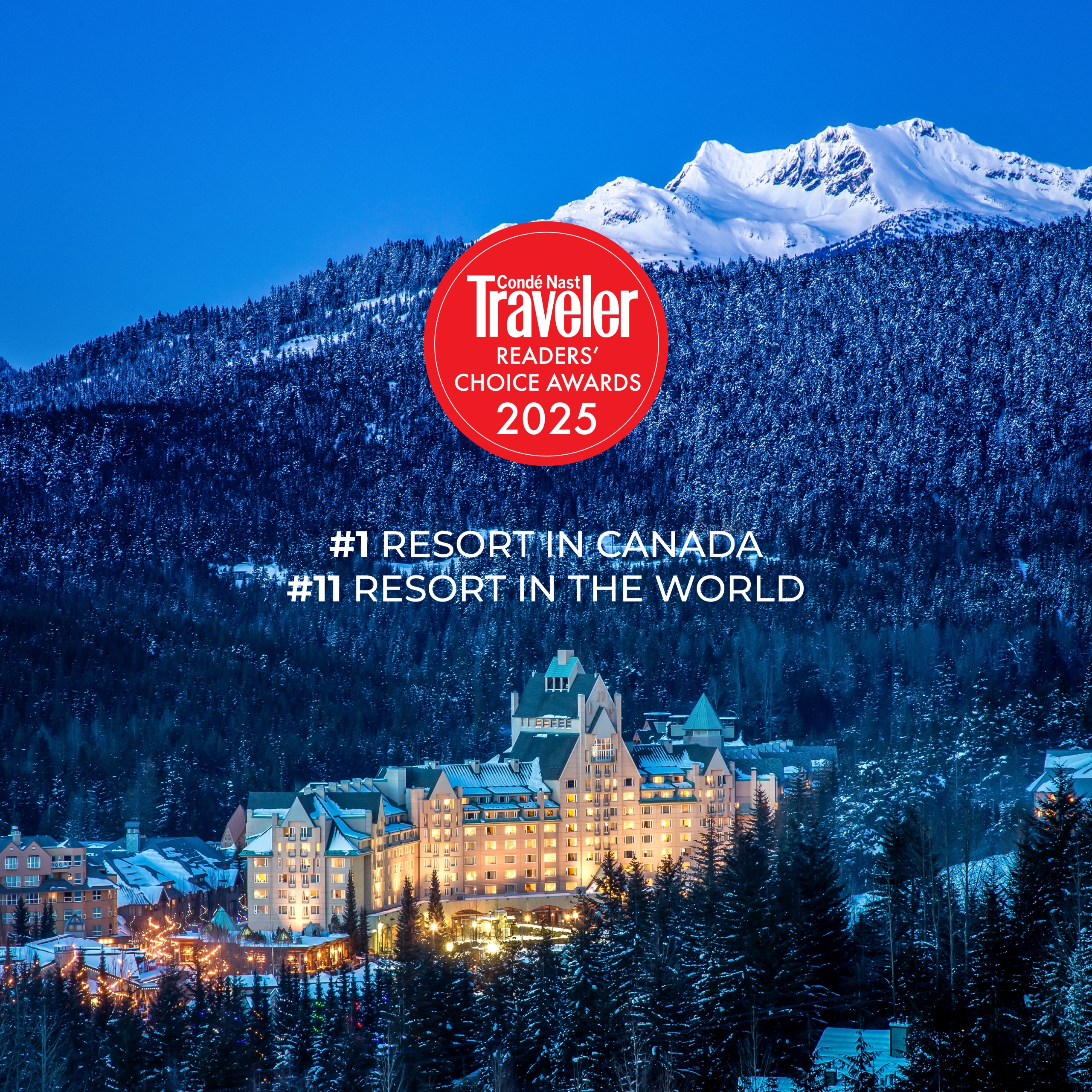 fairmont chateau whistler best resort in canada conde nast traveler
