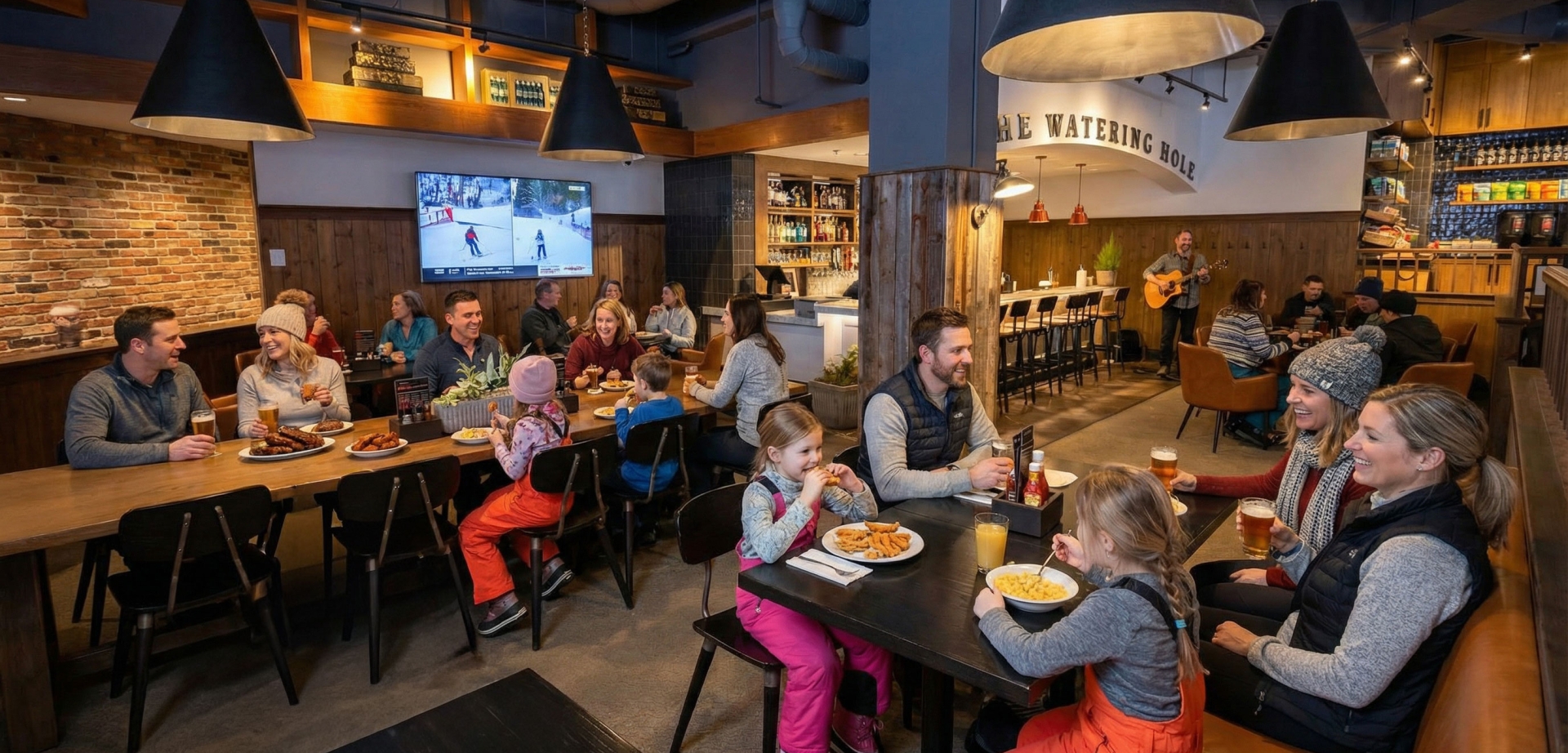 Family apres at Portobello