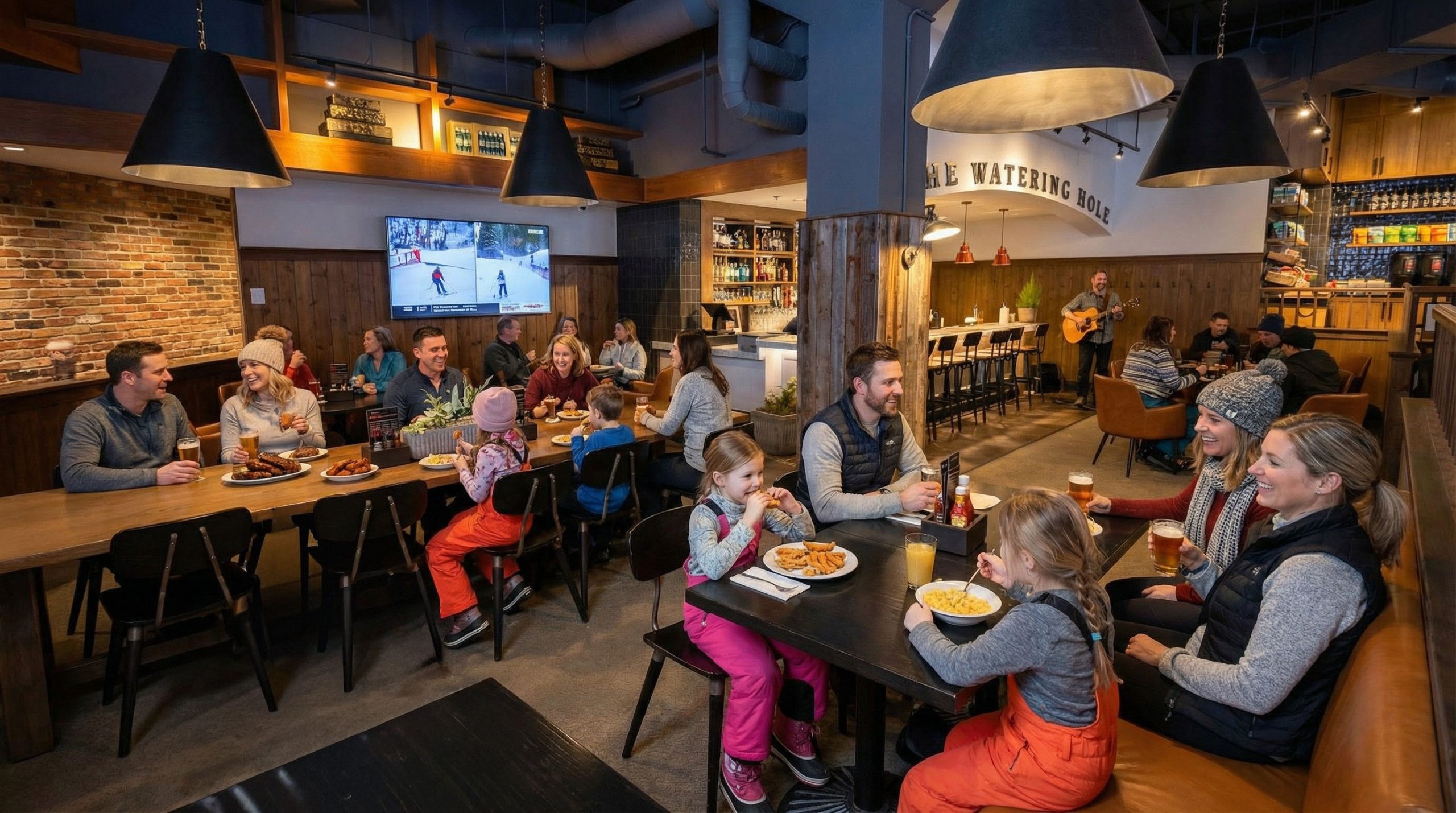 Family apres at Portobello