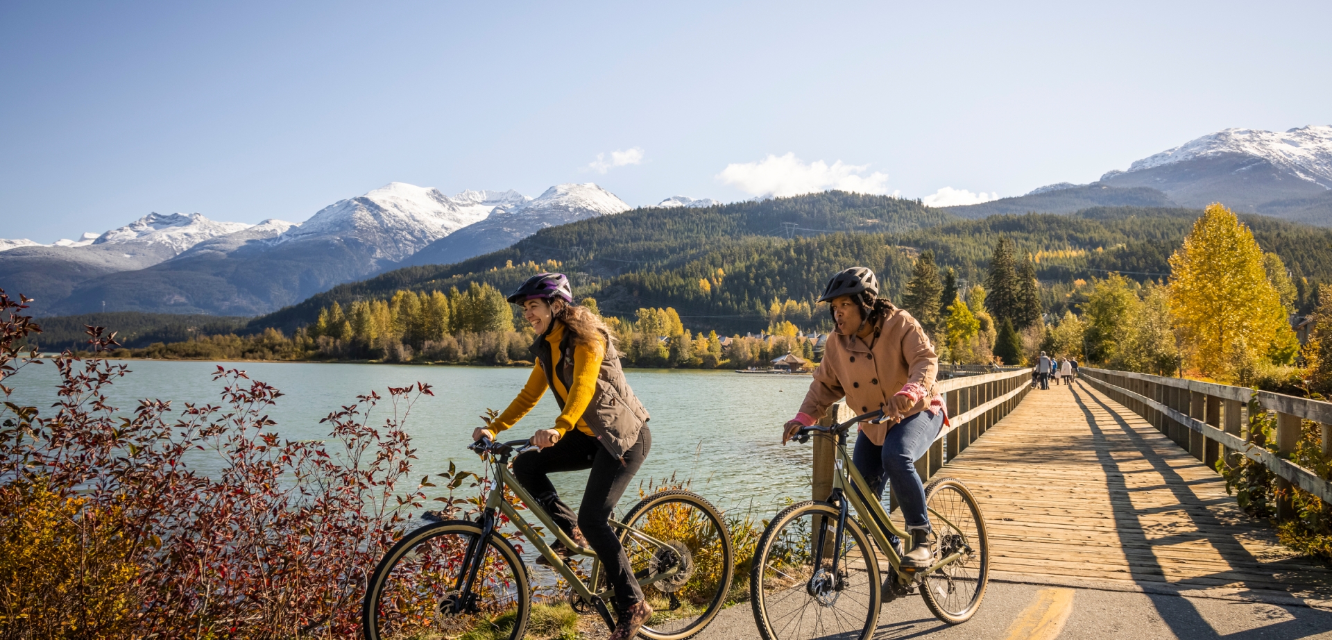 biking in whistler during fall season
