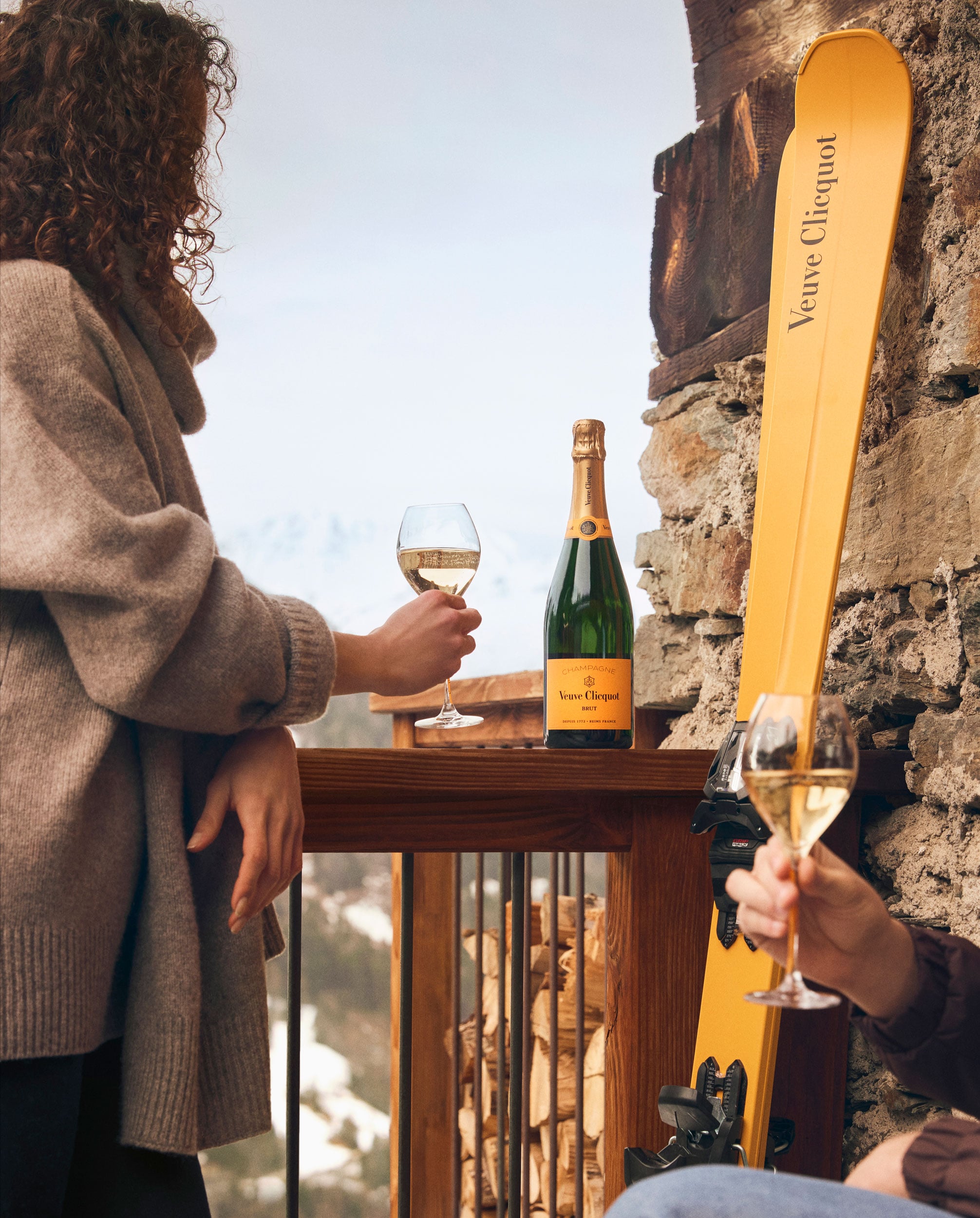 veuve in the snow apres ski at fairmont chateau whistler